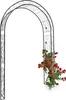 Relaxdays Rosenbogen Blatt, HxBxT:226x144x36,5cm, Rankhilfe Produktbild-Vorschau 1