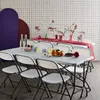 sweeek - 2er-Set Partytischen aus Kunststoff + 12 Stühle, Produktbild-Vorschau 2