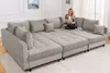 riess-ambiente Moderne XXL Wohnlandschaft KENT 305cm greige Produktbild-Vorschau 3