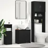 vidaXL Badschrank Schwarz Eichen-Optik 60x33x61 cm Produktbild-Vorschau 2
