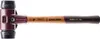 A product shot of a rubber mallet with a wooden handle, isolated on a white background. Náhľad obrázku produktu