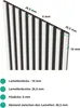 A close-up view of acoustic wall panels with dimensions indicated by text and arrows. Produktbild-Vorschau
