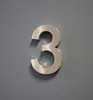 Hausnummer Premium Edelstahl in 3D Design Arial H20cmxT3cm Produktbild-Vorschau 2