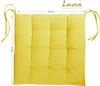 Lavea® Sitzkissen 40x40 cm, 4er Set, Zartgelb - mit Produktbild-Vorschau 4