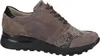 A side view of a single gray sneaker with snake-print accents. Produktbild-Vorschau