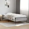 vidaXL Bettgestell Grau Sonoma 90x190 cm Holzwerkstoff und Produktbild-Vorschau 2
