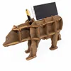 puzzle 3D, organizer da tavolo orso marrone, EWA, legno, 26 Anteprima dell’immagine prodotto 4