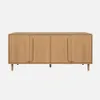 sweeek - Vintage-Sideboard im Holzlook mit 4 Türen, 160 cm Produktbild-Vorschau 2