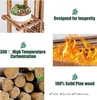 Collage of images showing a wooden plant stand, logs, and text highlighting product features. Náhled obrázku produktu