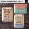 LANOLU Retro Blechschilder Sprüche, vintage Metallschilder Produktbild-Vorschau 6