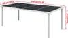 vidaXL Gartentisch 190x90x74 cm Schwarz Stahl Produktbild-Vorschau 2