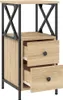 vidaXL Noční stolky 2 ks dub Sonoma 34x35,5x70 cm výrobek Náhled obrázku produktu 4