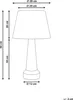 BELIANI Tischlampe Hellbeige Keramik mit Kunstleinen Produktbild-Vorschau 3