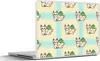 MuchoWow® Laptop Aufkleber Sticker Cover Katzen - Pflanzen Produktbild-Vorschau 1