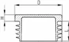 50 x Lamellenstopfen Vierkantrohrstopfen 22 x 22 mm (Außen) Produktbild-Vorschau 2
