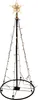 A conical LED Christmas tree with a star on top, standing on a circular base. Produktbild-Vorschau