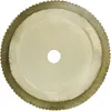A close-up, top-down view of two stacked circular saw blades with serrated edges and a central hole. Podgląd zdjęcia produktu