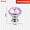 Domino Elegante Crystal A Möbelknopf 30mm in Chrom & Rosa Produktbild-Vorschau 4