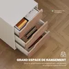 HOMCOM Caisson bureau mobile avec 3 tiroirs, meuble Voir les images du produit 3