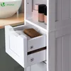 VOUNOT® Badezimmerschrank Hoch mit 2 Türen und 1 Schublade, Produktbild-Vorschau 6