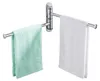 Relaxdays Handtuchhalter Wand, 2 bewegliche Stangen, HBT:14 Produktbild-Vorschau 1