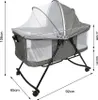 Berceau avec moustiquaire et roues Lit d'appoint Pliable Voir les images du produit 7