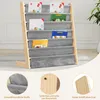 Bücherregal für kinder 75x30x76cm aus Baumwolle Leinen und Produktbild-Vorschau 7
