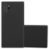 A black phone case is shown on a white background. Produktbild-Vorschau