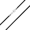 Auroris leren ketting, zwart, dikte 2 mm, met Productafbeelding-voorbeeld 3