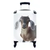 MuchoWow® Koffer Handgepäck Trolley Rollkoffer Kleine Produktbild-Vorschau 1