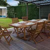 Ausziehbarer Gartentisch aus Akazienholz 100x180–240 cm Produktbild-Vorschau 9