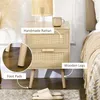 HOMCOM Nachttisch im Boho-Design, Nachttisch mit 2 Produktbild-Vorschau 4