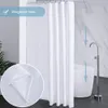 Duschvorhang Stoff Weiß 240x250 cm, antibakteriell, Produktbild-Vorschau 3