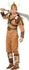 A man wearing a Viking costume, holding a sword. Voir les images du produit