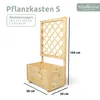 holz4home® Pflanzkasten mit Rankgitter S aus Kiefernholz I Produktbild-Vorschau 6