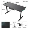 EUREKA ERGONOMIC Gaming Tisch mit LED Computertisch Produktbild-Vorschau 5