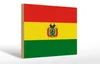 Holzschild Flagge Boliviens 30x20cm Flag of Bolivia Produktbild-Vorschau 1