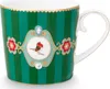 PIP STUDIO Love Birds Medallion Stripes Emerald-Green Produktbild-Vorschau 3