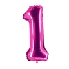 Folienballons Pink 100cm Zahl 1 zum ersten Geburtstag Produktbild-Vorschau 1