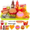 Plastik-Fastfood-Set für Kinder Produktbild-Vorschau 2