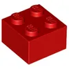 Lego® 2x2 Stein 3003 - 50 Stück Rot Produktbild-Vorschau 2