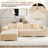 Sofabezug Ecksofa L Form Jacquard Stretch Sofa Überzug Produktbild-Vorschau 5