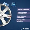 4 STK 15 Zoll VR silber PETEX Radkappen Radzierblenden Satz Produktbild-Vorschau 3