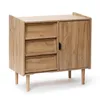 Kommode Holz mit 3 Schubladen & Tür, Sideboard mit Produktbild-Vorschau 12