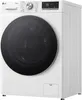 A white LG washing machine is shown from a slightly angled front view against a white background. Produktbild-Vorschau