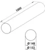 NABER R-1000 Sistema 150 condotti circolari / Lunghezza: 1 Anteprima dell’immagine prodotto 3