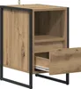 vidaXL Noční stolek ruční práce dub 39,5 x 30 x 50 cm Náhled obrázku produktu 4