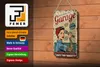 Blechschild Retro 12x18cm Pinup welcome Garage service 24/7 Produktbild-Vorschau 3