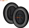 Two black ear pads for headphones are shown against a white background. Produktbild-Vorschau