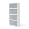 8 Ebenen Schuhregal 139x64x30 cm Schuhschrank Weiß Produktbild-Vorschau 5